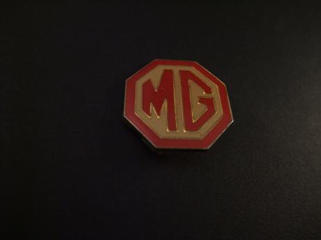 MG oldtimer logo rood zeskantig